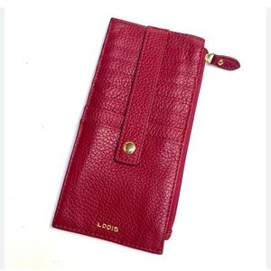 Lodis leather card holder